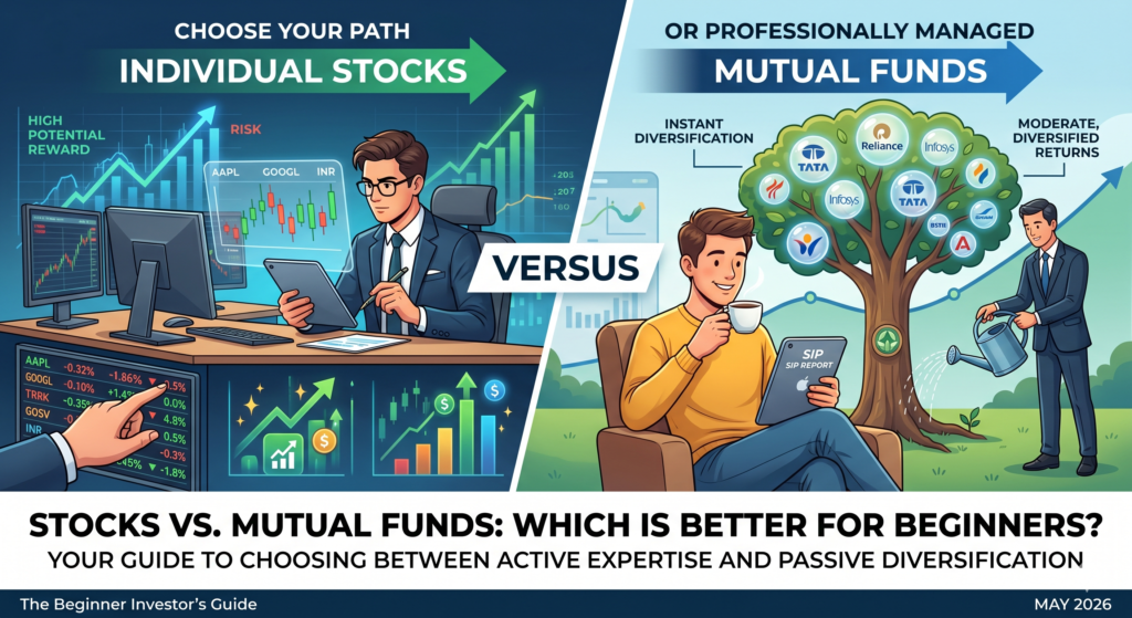 Mutual Funds vs. Stocks:Which Is Better for Beginners? gemini generated image 9y6tlb9y6tlb9y6t